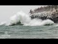 Exploding waves of the bomb cyclone on lake superior 41119