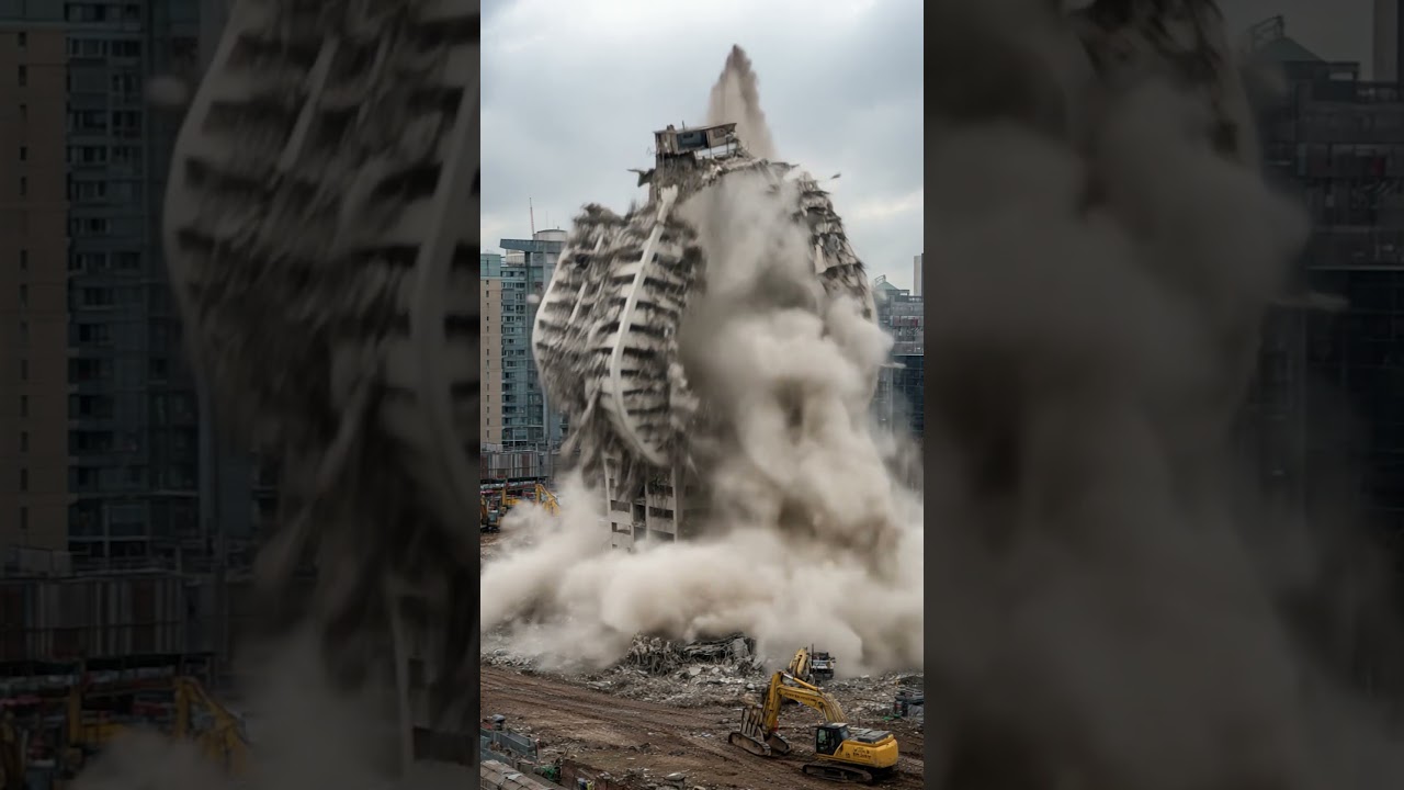 Entire Building COLLAPSES in Seconds! 🏚️💥 