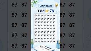 find the number game #shorts #quiz #puzzle
