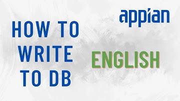 Appian How to write to DB English Version