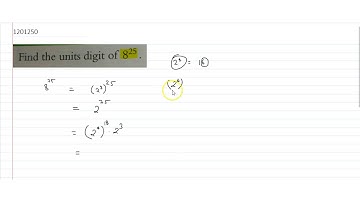 Find the units digit of `8^25`