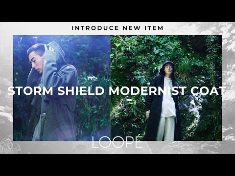 STORM SHIELD MODERNIST COAT 生地 / ニドムバイオハイカウントサテン / LOOPÉアイテム紹介
