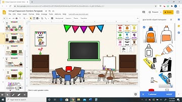 Virtual Classroom Centers Template Tutorial (Insert images and links in Google Slides)