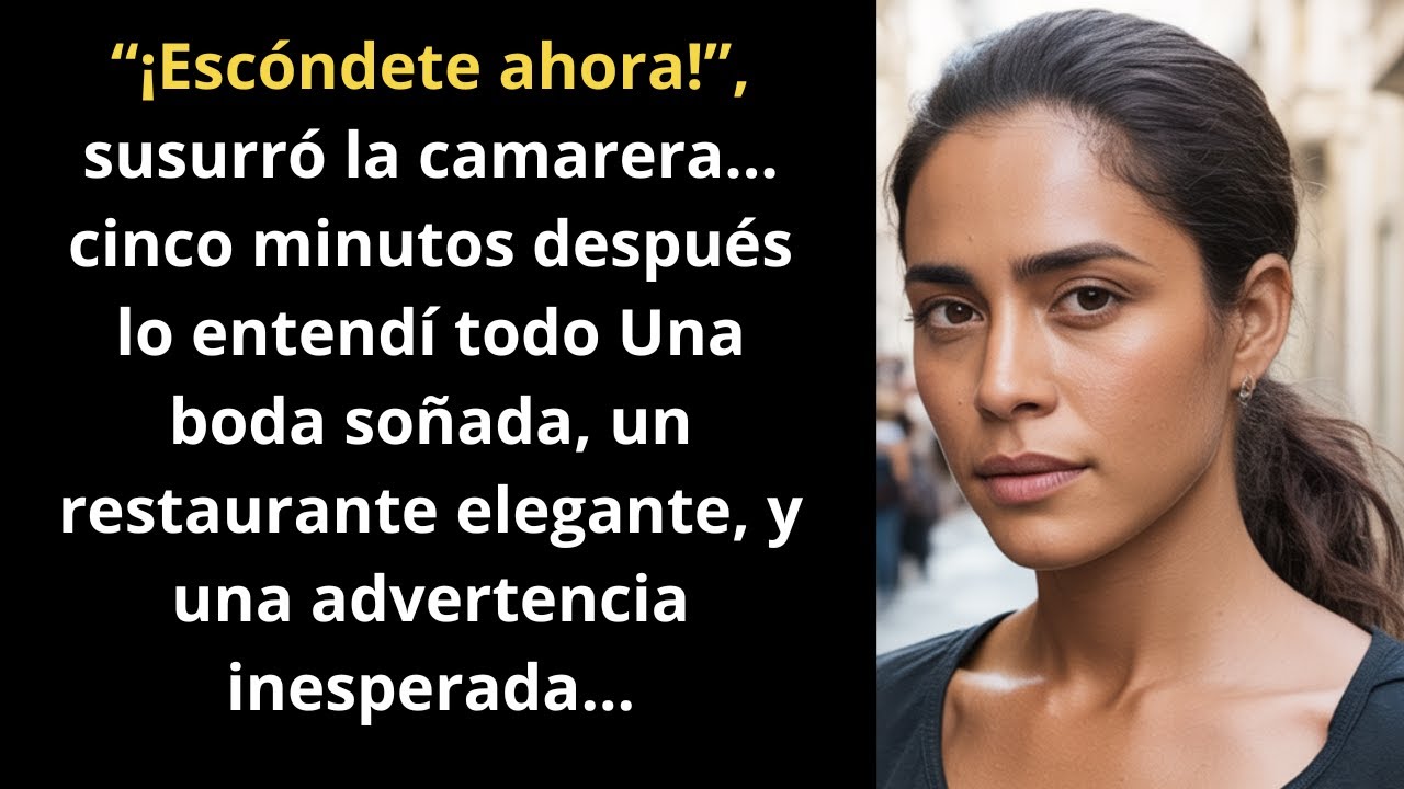 “¡Escóndete ahora!”, susurró la camarera… cinco minutos después lo entendí todo