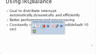 Interrupt Handling(IrqBalance)