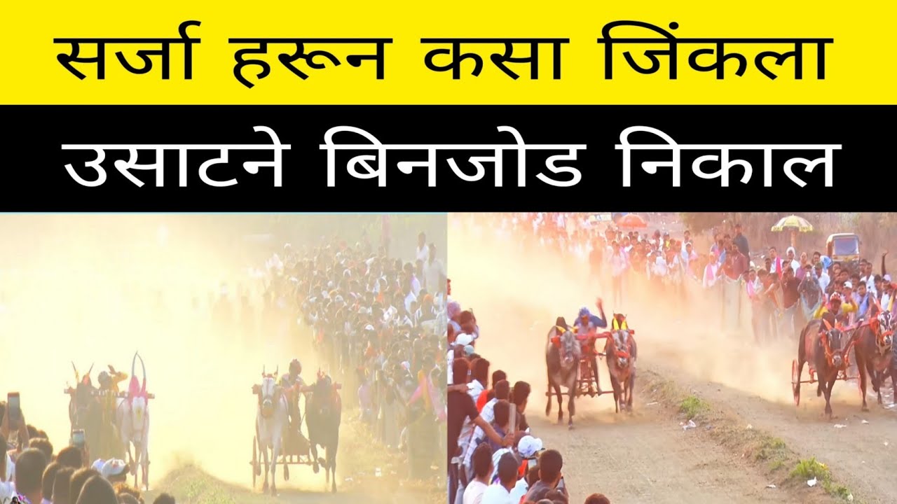 आज उसाटणे येथे झालेल्या बिन जोड शर्यतीमध्ये वेगाचा शेवट सर्जा घोटचा सर्जा मथुर यांचं काय झालं ?