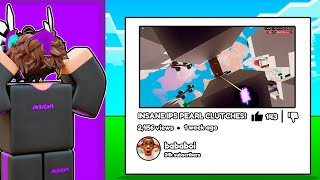 I Reacted To The BEST IPS Members Moments In Roblox Bedwars..