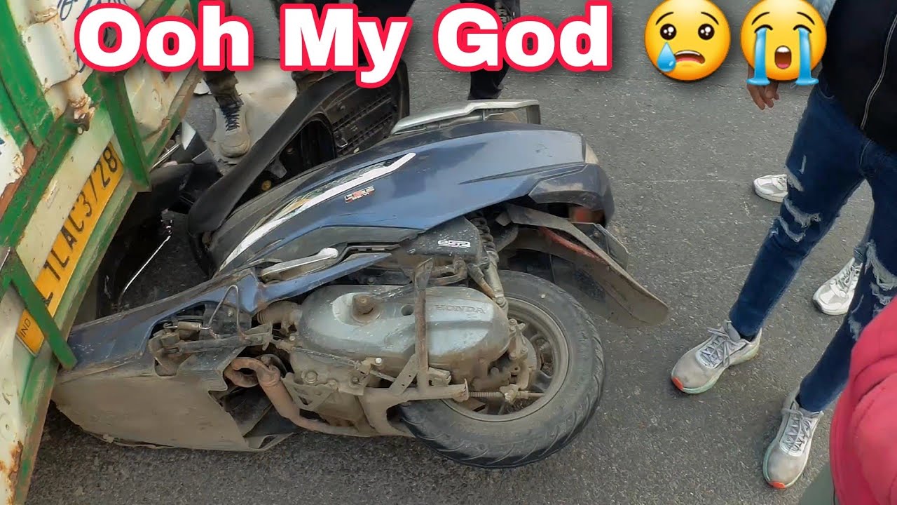 deadly accident 😢 live scooty accident hashtag rider YouTube