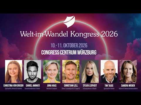 Meet Sandra live at the Welt-im-Wandel Congress 2026 | October 10–11 in Würzburg