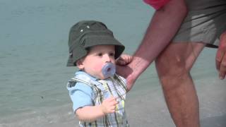 Garretts First Dip In The Gulf Of Mexico