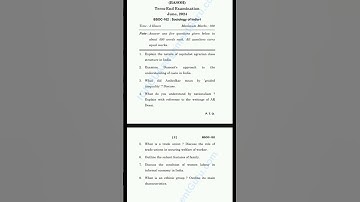 IGNOU BSOC 102 | Question Paper| June 2024| # bsoc 102# Ignou # ignou exam # Basoh # shorts