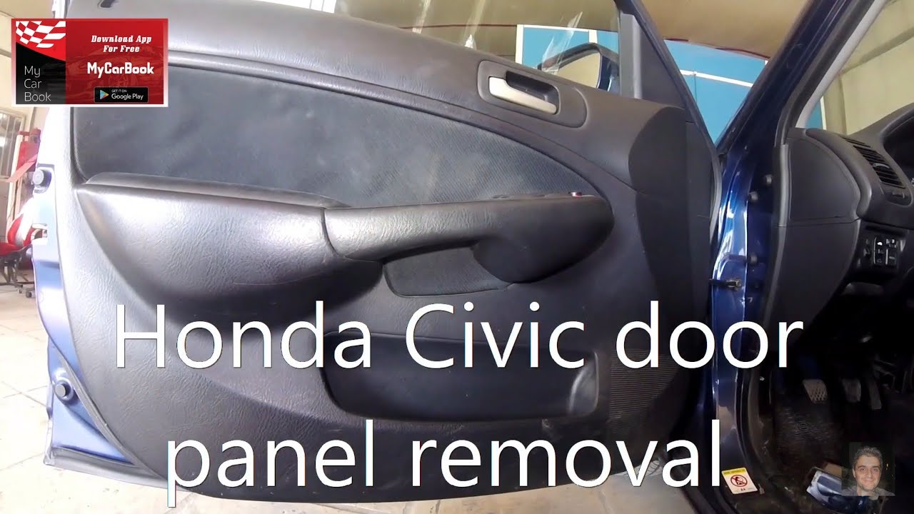 Honda Civic (2000-2005) door panel removal - YouTube