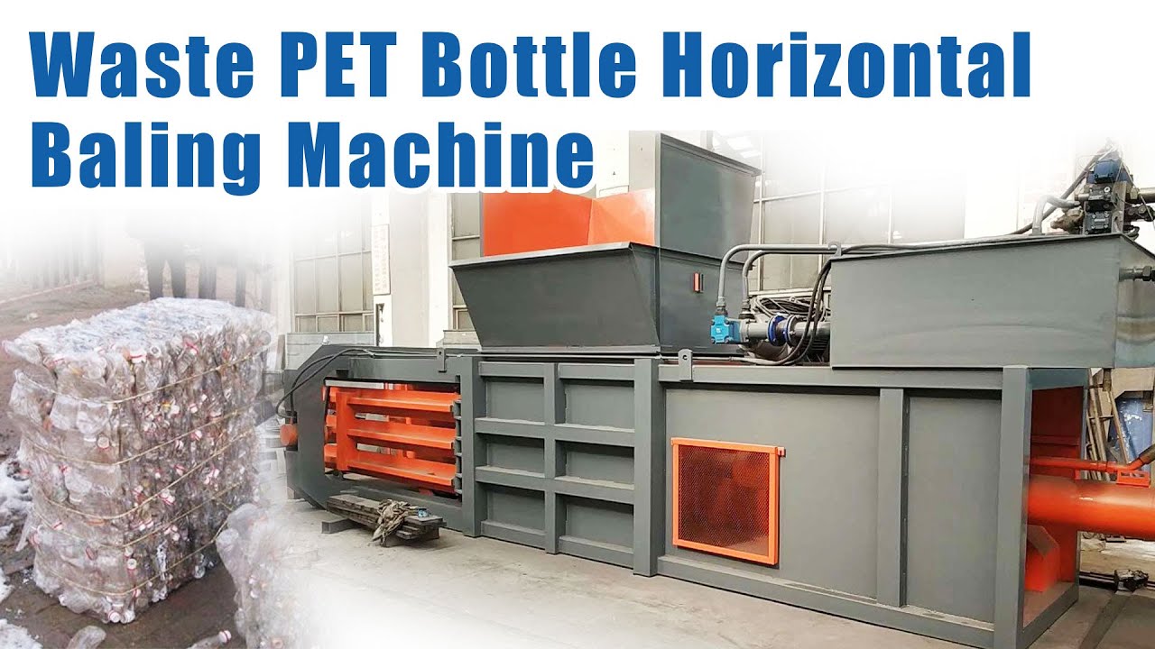 Hydraulic Waste PET Bottle Horizontal Baling Machine: Efficient and Powerful Compression!