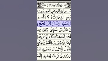 ما تيسر من سورة القيامة ❤️