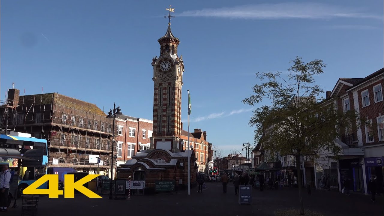 Epsom Walk Town Centre【4K】 YouTube