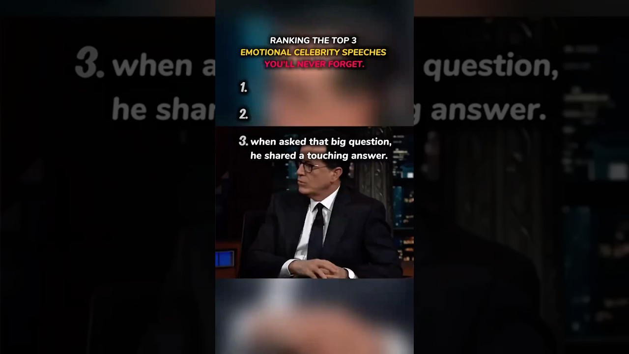 Top 3 Emotionally Celebrity Speeches you will never forget