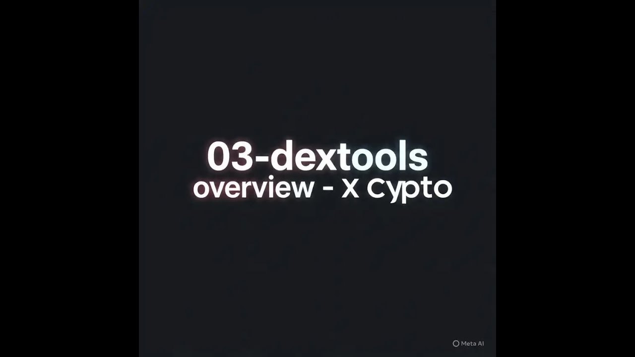 03 Dexsreener tutorial part 3 Dex tools overview - YouTube