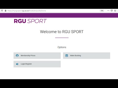 MyRGUSPORT Registration Guide for RGU Students/Staff