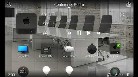 Control4 Conference Room Touchscreen Demo