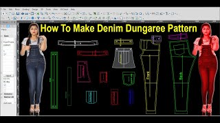 How To Make Dungarees | Easy Free Dungaree Pattern | DIY Dungaree Tutorial [Pattern Making Tutorial]