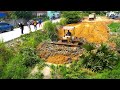 Incredible Power!! Make new road for Complete huge plan by Experts Dozer D53p Kumatsu& So Many Truck