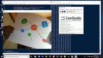 Python and OpenCV - Position and orientation from color shapes