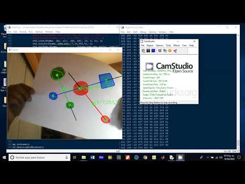 Python and OpenCV - Position and orientation from color shapes