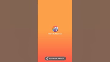 Your session is expired Rail Connect App not working Rail Connect app