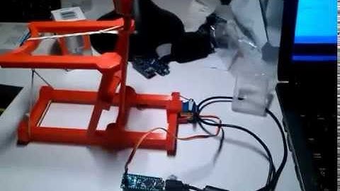 3d printed Arduino controlled catapult