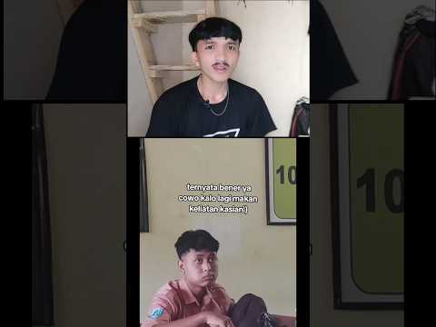 Devinisi Cowo Kalo Lagi Makan Keliatan Kasihan #shorts #reaction #reactionvideo  #short