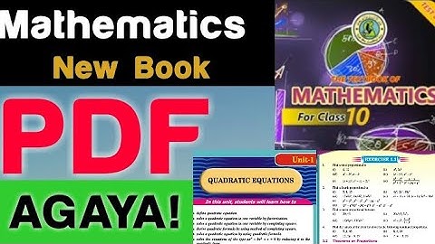 New Mathematics Book | PDF | Sindh Board Karachi Board | Class 10th | Farrukh Irshad