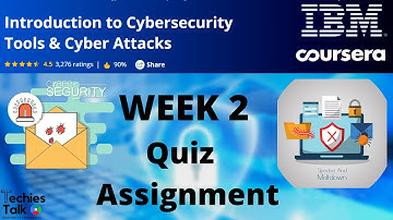 Coursera : Introduction to Cybersecurity Tools & Cyber Attacks WEEK 2 Quiz Answers | IBM Certificate