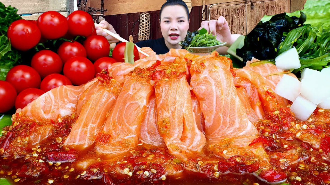 เเซลมอนเเช่น้ำจิ้มซีฟู้ดปลาร้ายำสาหร่ายหัวไชเท้าดองนัวจี้ดจ๊าดละมุนปาก|ส้มซ่าพาเเซ่บ 6กุมภาพันธ์2026