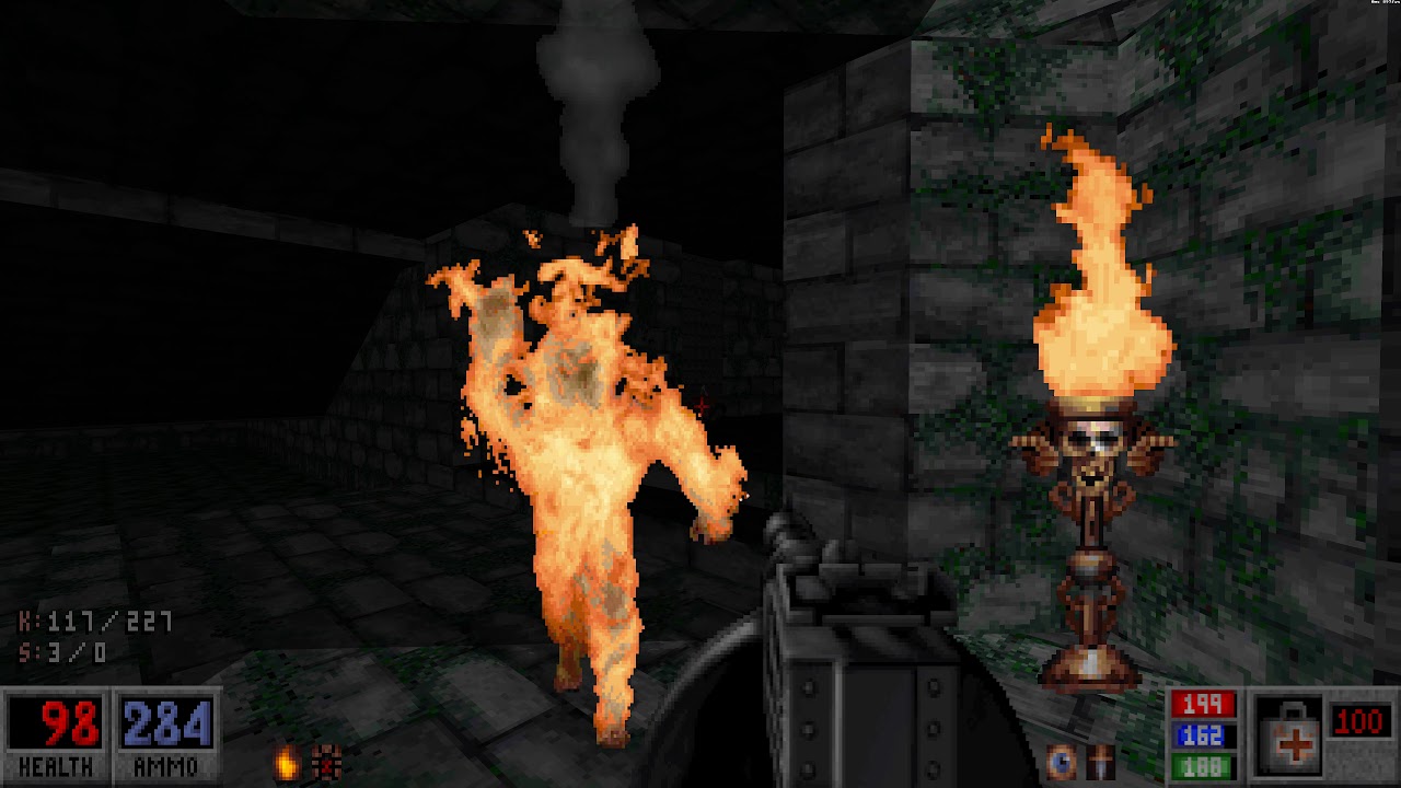 Blood: Legend of Ravenloft (BloodGDX) - E1M3 Down to the Crypt - UHD 4K sin comentarios en aleman