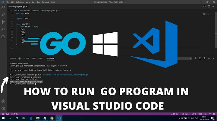 How to Run Go in Visual Studio Code on Windows 10 2022