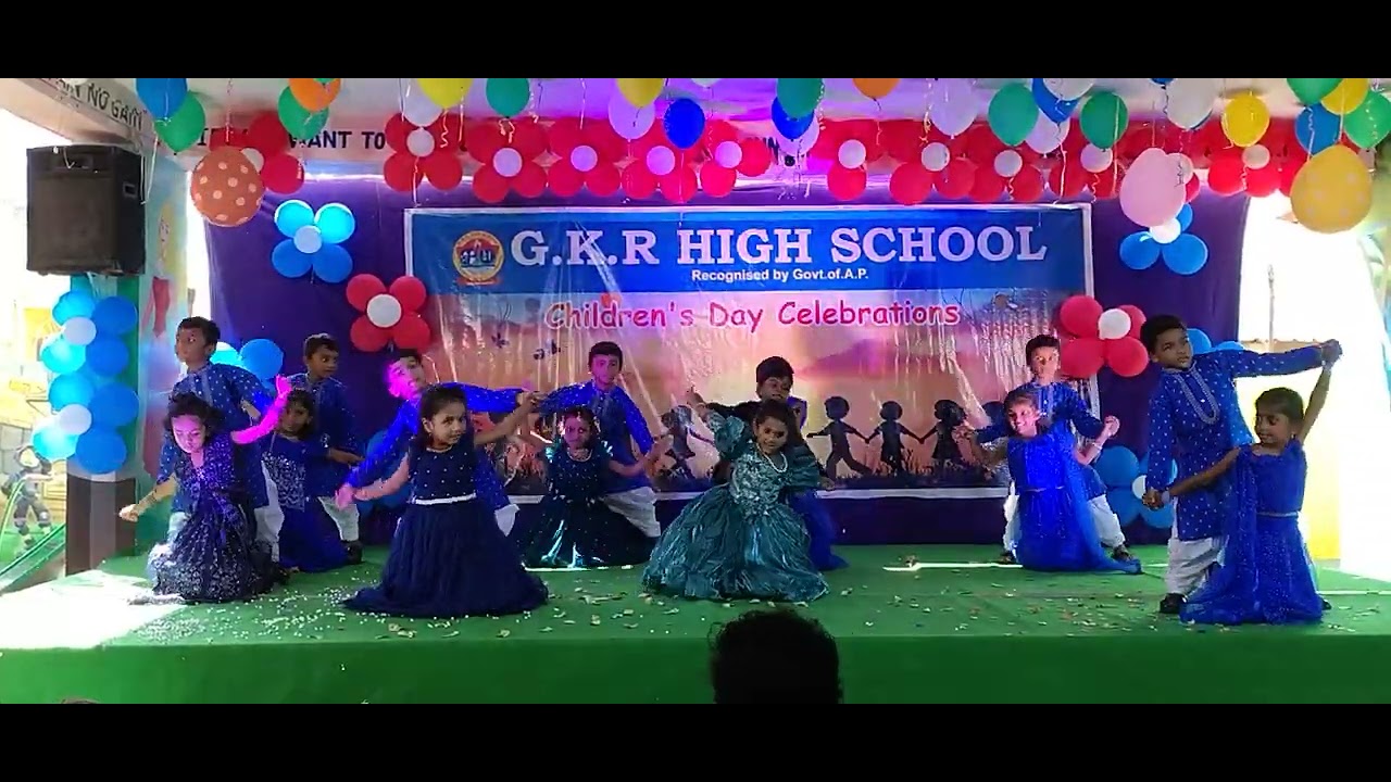 UKG Students Children's day celebrations|| GKR HIGH SCHOOL 2025 - YouTube