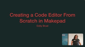 Building a Code Editor from Scratch in Makepad - Eddy Bruël - July 11 2023
