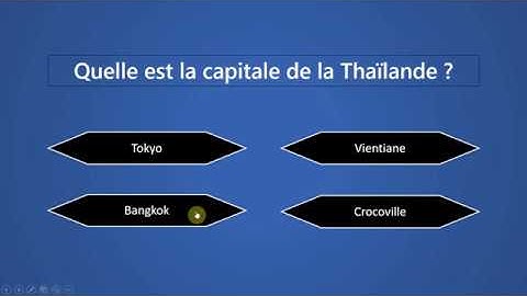 Comment réaliser un QUIZ interactif avec les DÉCLENCHEURS ? - Cours POWERPOINT