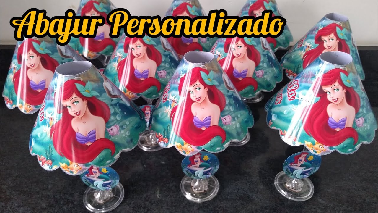 COMO FAZER ABAJUR PERSONALIZADO PARA ENFEITE DE MESA