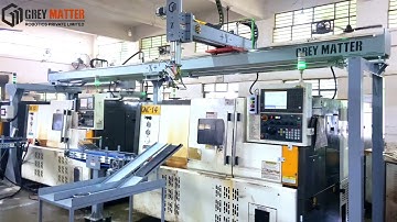 CNC AUTO LOADER / cnc turning machine automation #cnc #automation #robot #india #gantry #bearing