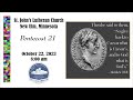 October 22, 2023 - 8:00 Service