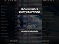 IRON BUNDLE 🎁 FIRST REACTION! #Shorts