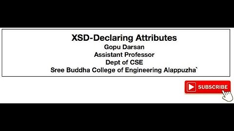 CS368 ATTRIBUTE DECLARATION IN XSD