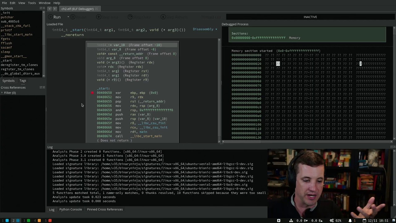 Binary Ninja Live Stream: Dec 11 - YouTube