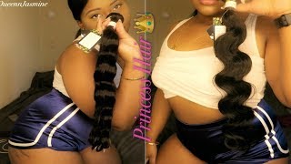 Aliexpress Review - 3 bundles + Frontal \/ Body Wave Hair unboxing - beautiful princess