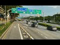 Singapore PIE Expressway 4K