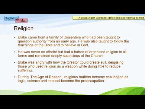 80. William Blake - social and historical context