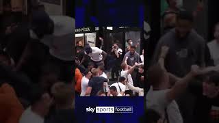 England fans (featuring Stormzy!) celebrate Raheem Sterling's goal vs Germany! 