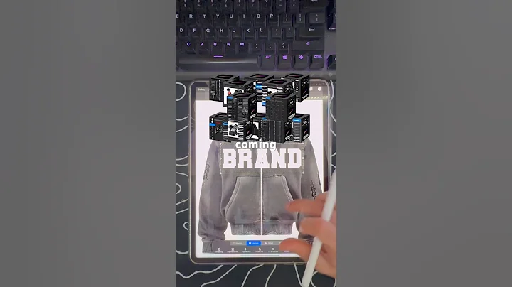 PROCREATE TUTORIAL distress hoodie #shorts