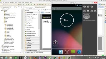 Free Android Application Development Tutorial 02 - Hello World App in Android